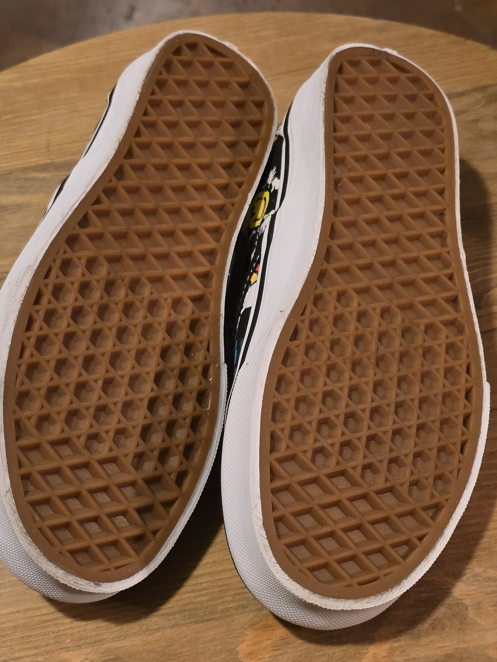 VANS Classic Slip-On Smiley Face Better Day Print Black Sneakers Women’s 6 - Picture 7 of 8